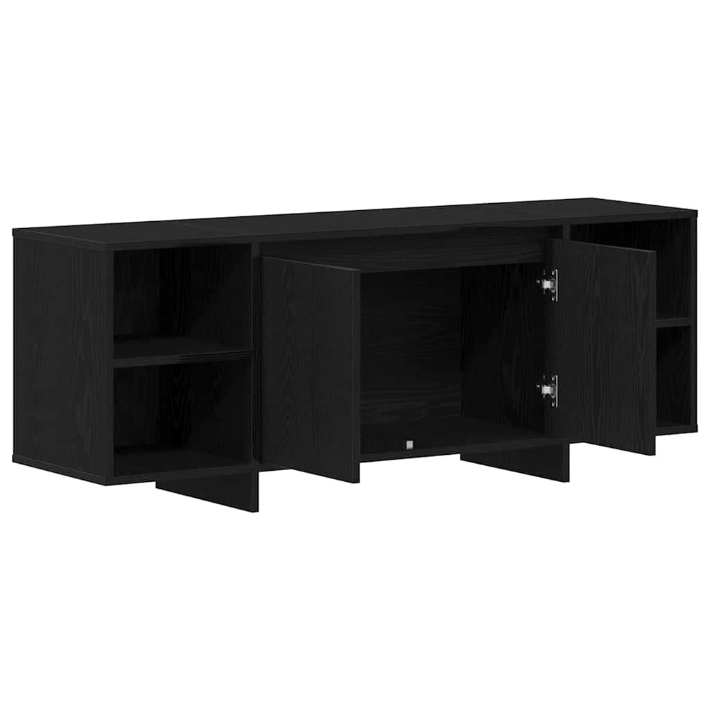 Cabinet TV Stejar Negru 120 x 30 x 40,5 cm Lemn compozit GartenMobel Dekor