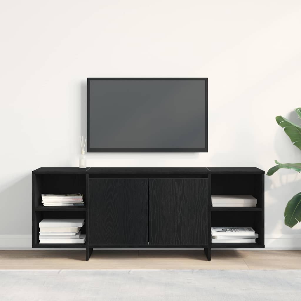 Cabinet TV Stejar Negru 120 x 30 x 40,5 cm Lemn compozit GartenMobel Dekor