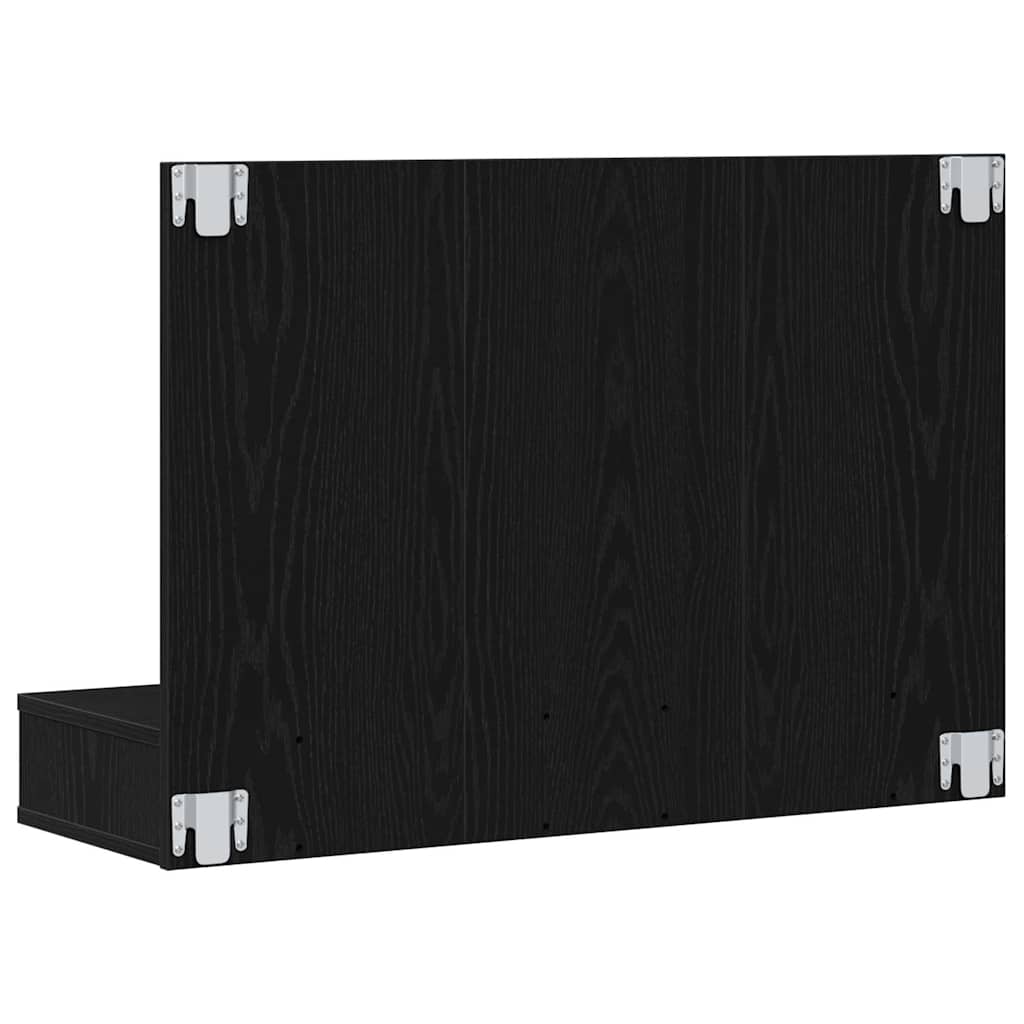 Dulap cu oglindă Stejar Negru 90 x 31,5 x 62 cm Lemn compozit GartenMobel Dekor