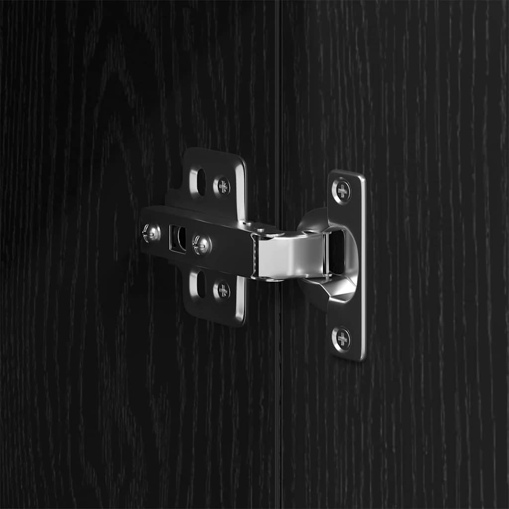 Dulap de Baie Stejar Negru 30 x 30 x 190 cm Lemn compozit GartenMobel Dekor