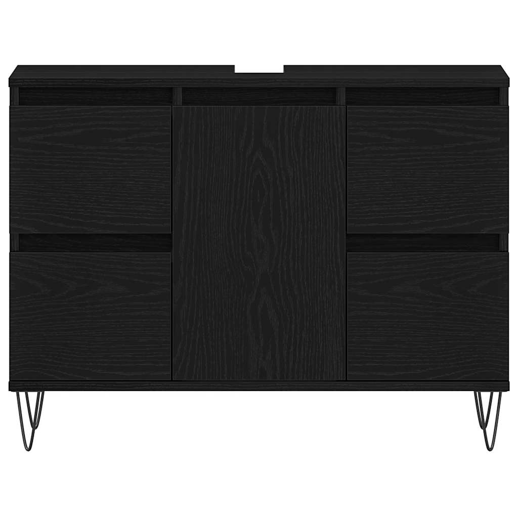 Dulap pentru Chiuveta de Baie Stejar Negru 80 x 33 x 60 cm GartenMobel Dekor