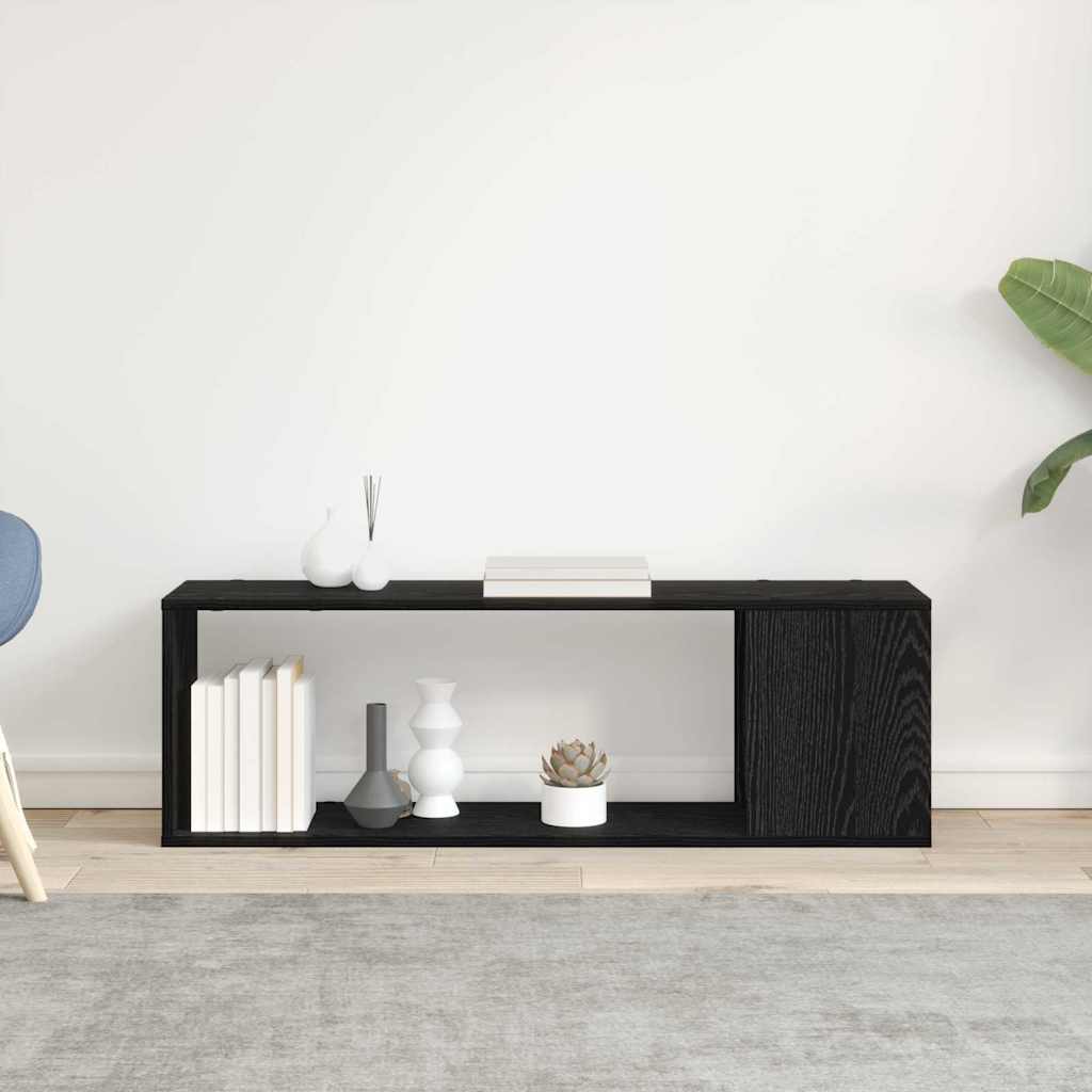 Set comodă TV Pe perete Negru 100 x 24 x 63 cm Lemn compozit GartenMobel Dekor