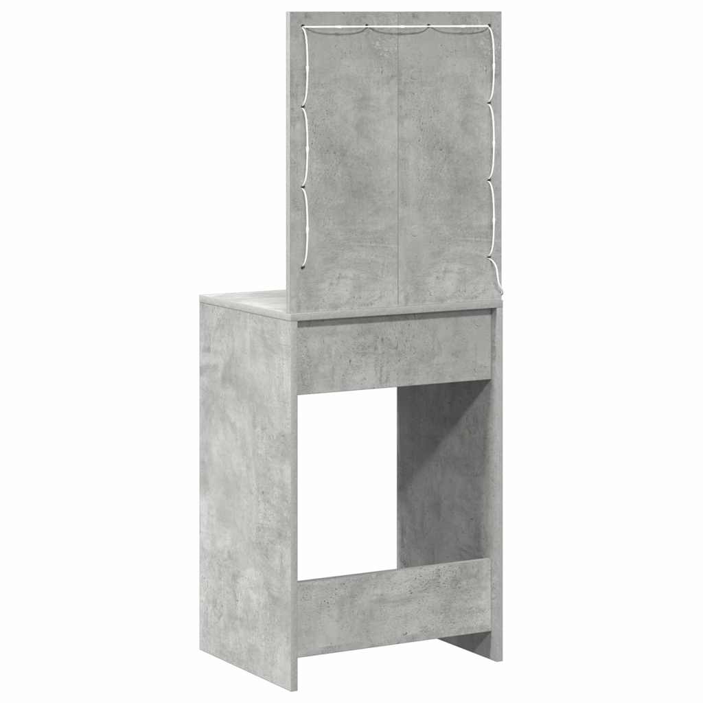 Birou de Toaletă Gri beton 50 x 41 x 135 cm Lemn compozit GartenMobel Dekor