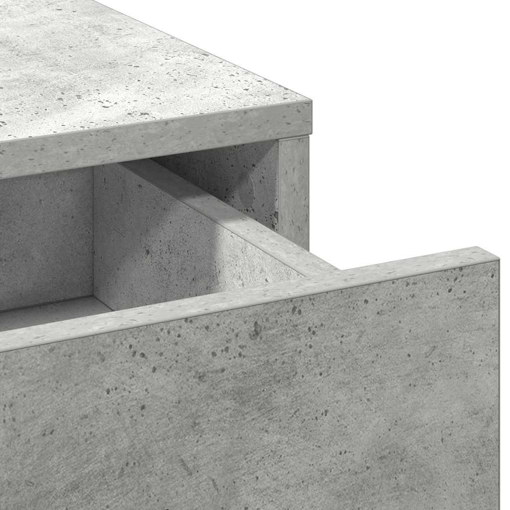 Birou de Toaletă Gri beton 78,5 x 41 x 135 cm Lemn compozit GartenMobel Dekor