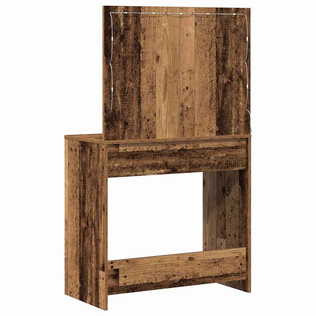 Birou de Toaletă Lemn Vechi 78,5 x 41 x 135 cm Lemn compozit GartenMobel Dekor