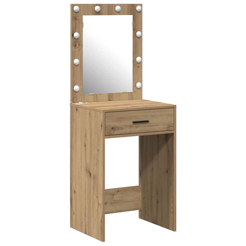 Birou de Toaletă cu sertar stejar artizanal 50 x 41 x 135 cm GartenMobel Dekor