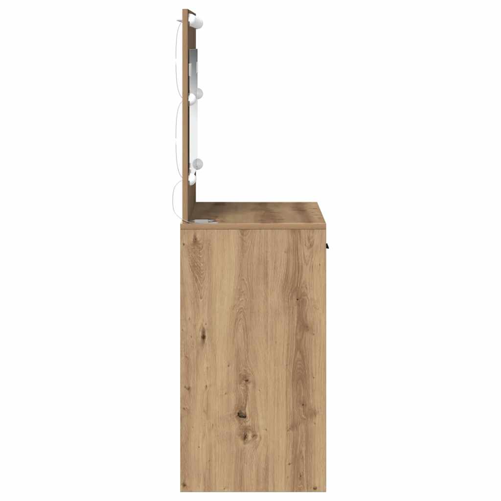 Birou de Toaletă cu sertar stejar artizanal 78,5 x 41 x 135 cm GartenMobel Dekor