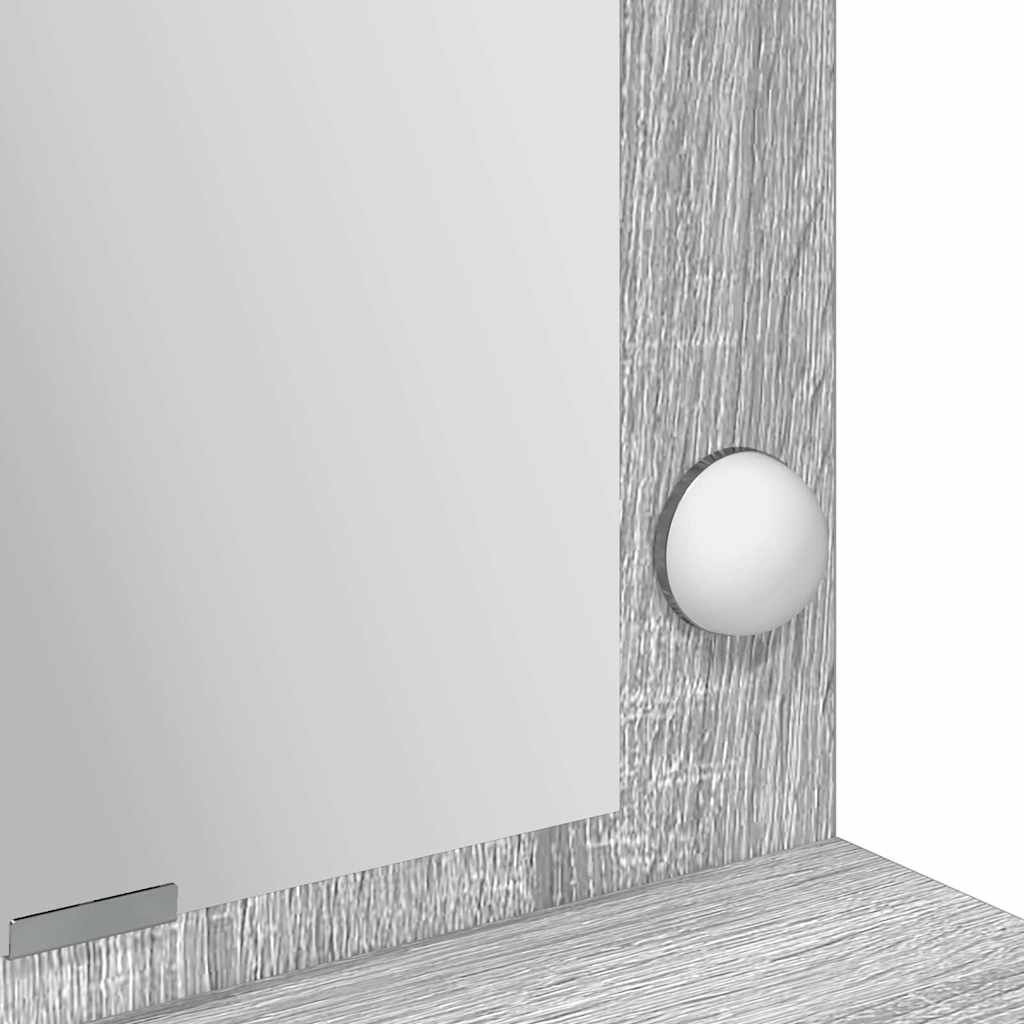 Masă de Machiaj Gri Sonoma 100 x 41 x 135 cm Lemn compozit GartenMobel Dekor