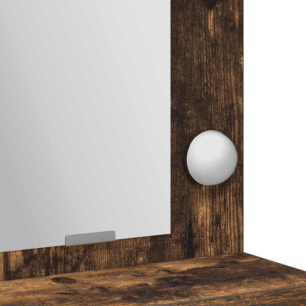 Masă de Machiaj Stejar fumuriu 79 x 41 x 135 cm Lemn compozit GartenMobel Dekor