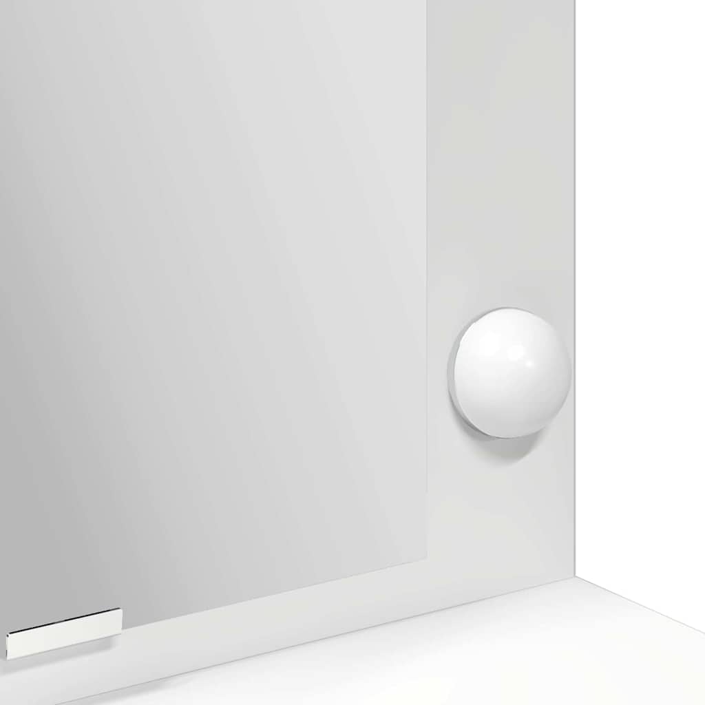 Masă de Machiaj cu raft Alb 100 x 41 x 135 cm Lemn compozit GartenMobel Dekor