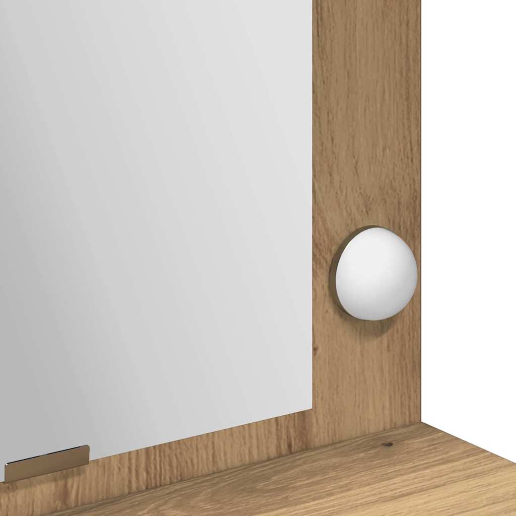 Masă de Machiaj cu raft Stejar Artizanal 100 x 41 x 135 cm GartenMobel Dekor