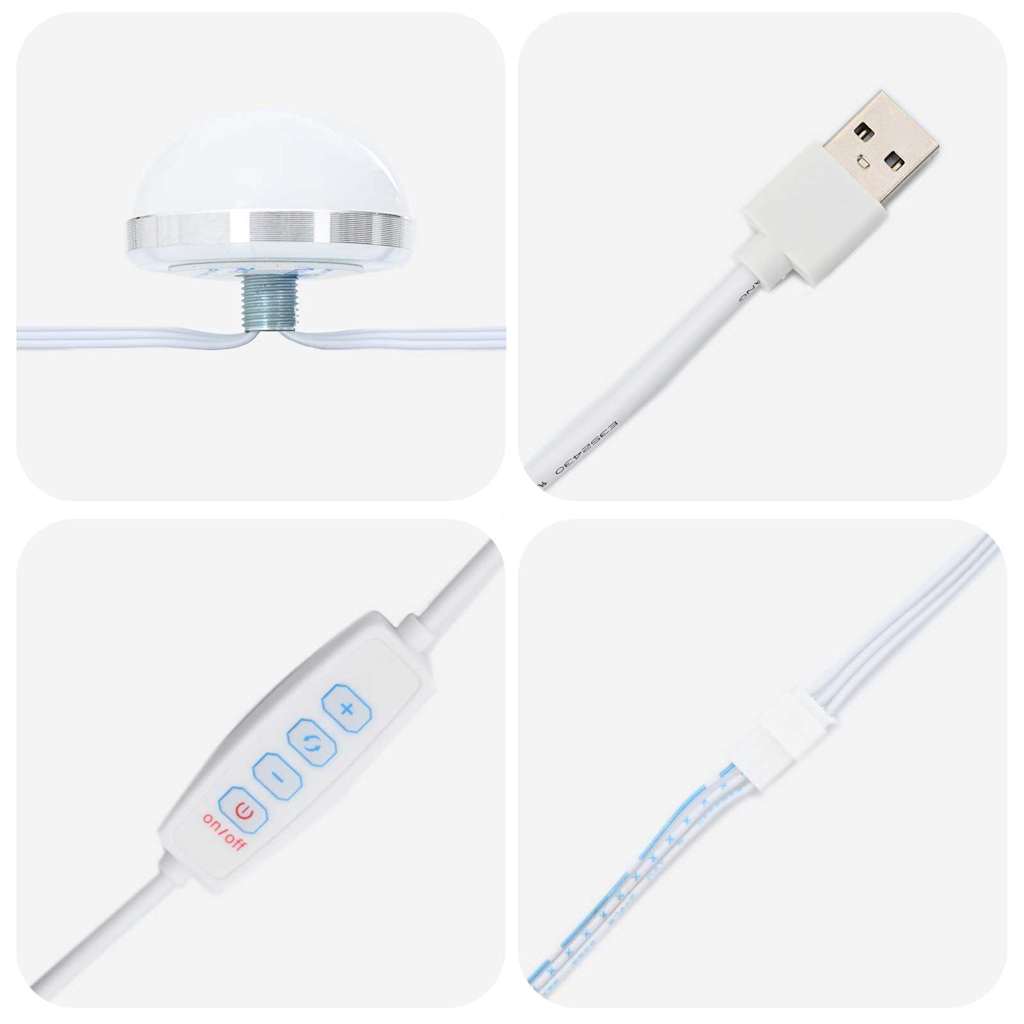 Masă de Machiaj cu sertar Alb 79 x 41 x 135 cm Lemn compozit GartenMobel Dekor