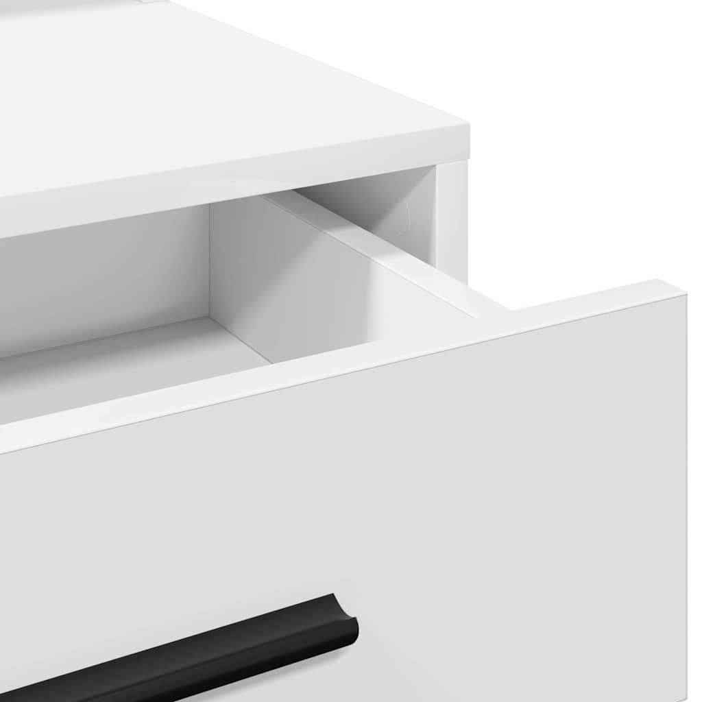 Masă de Machiaj cu sertar Alb 79 x 41 x 135 cm Lemn compozit GartenMobel Dekor