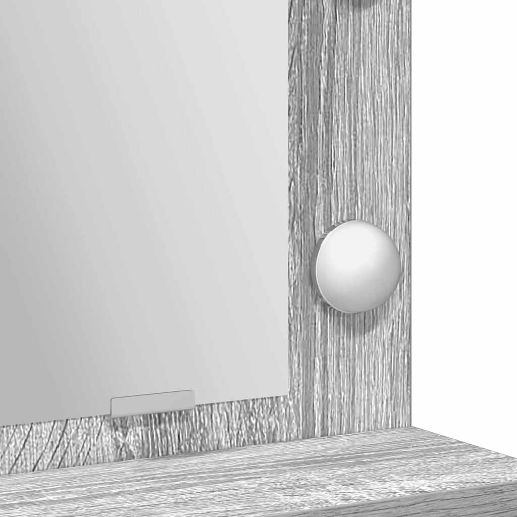 Masă de Machiaj Gri Sonoma 75,5 x 41 x 135 cm Lemn compozit GartenMobel Dekor