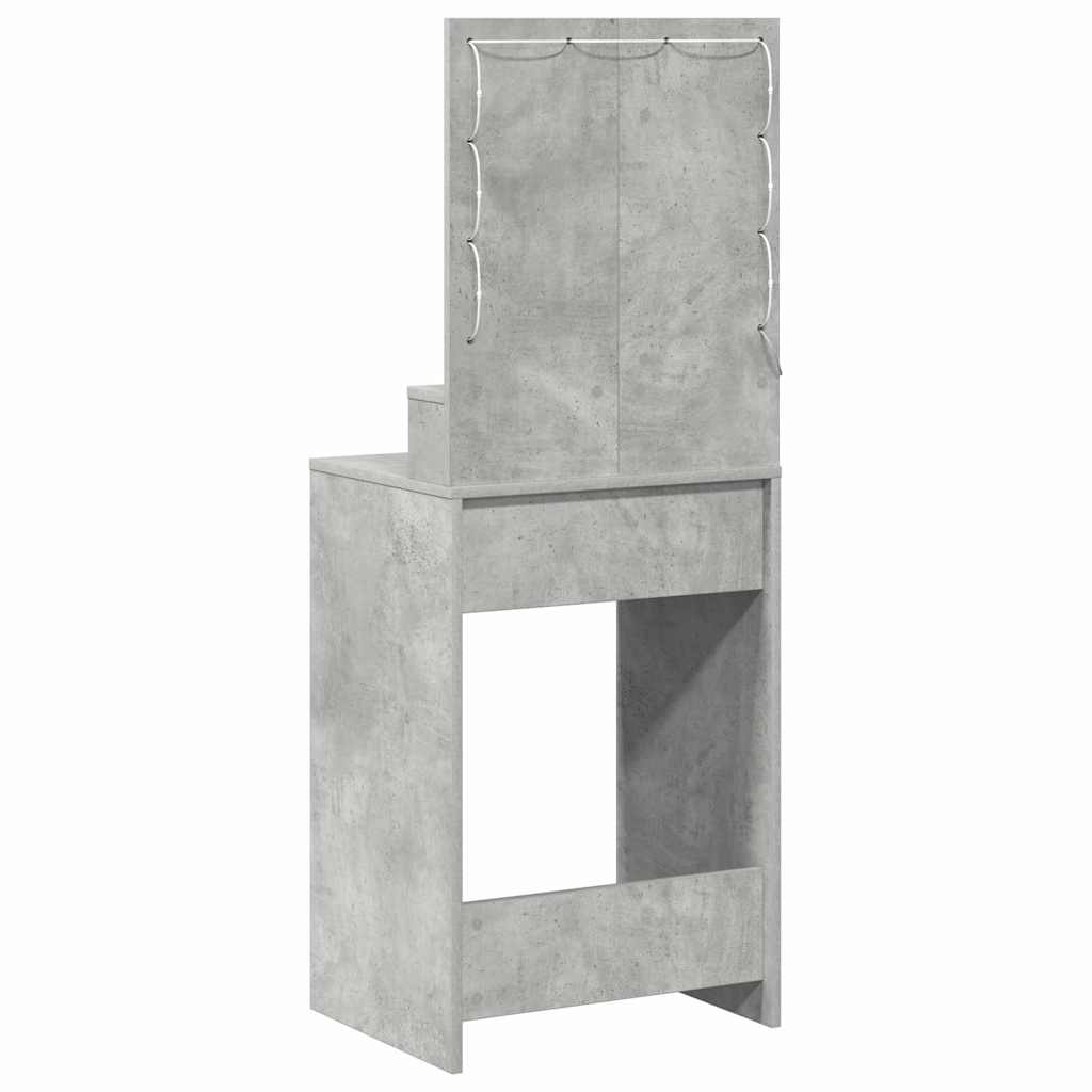Masă de Machiaj Gri din beton 50 x 41 x 135 cm Lemn compozit GartenMobel Dekor