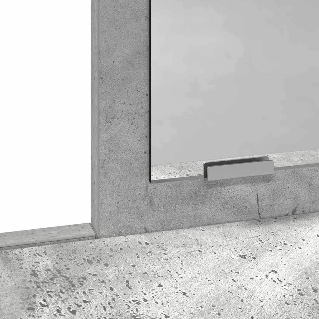 Masă de Machiaj Gri din beton 79 x 41 x 140 cm Lemn compozit GartenMobel Dekor