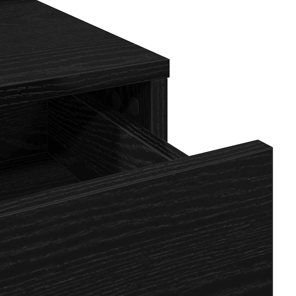 Masă de Machiaj Stejar Negru 100 x 41 x 140 cm Lemn compozit GartenMobel Dekor