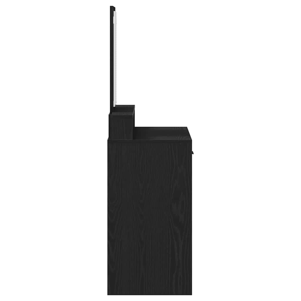 Masă de Machiaj Stejar Negru 79 x 41 x 140 cm Lemn compozit GartenMobel Dekor