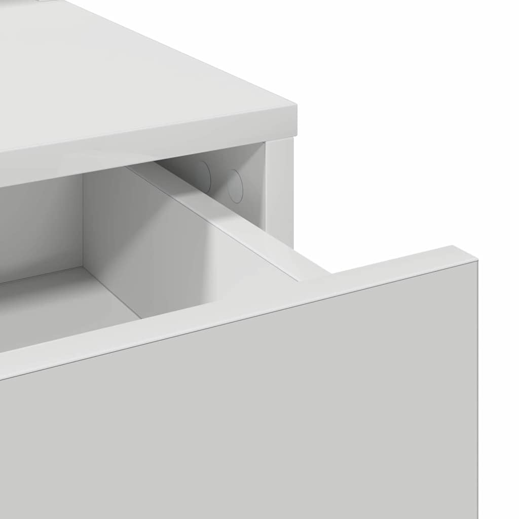 Masă de Machiaj cu sertar Alb 79 x 41 x 140 cm Lemn compozit GartenMobel Dekor
