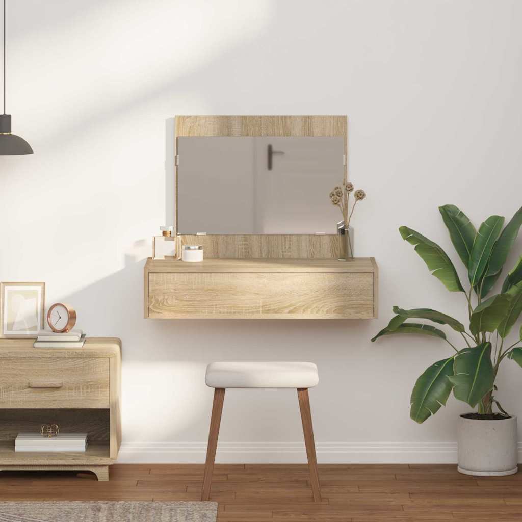 Masă de Machiaj cu sertar Maro 83 x 40 x 70 cm Lemn compozit GartenMobel Dekor