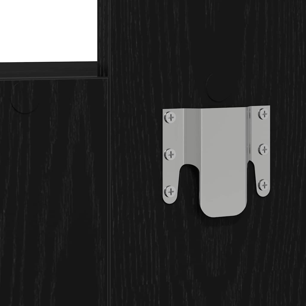 Masă de Machiaj cu sertar Negru 83 x 40 x 70 cm Lemn compozit GartenMobel Dekor