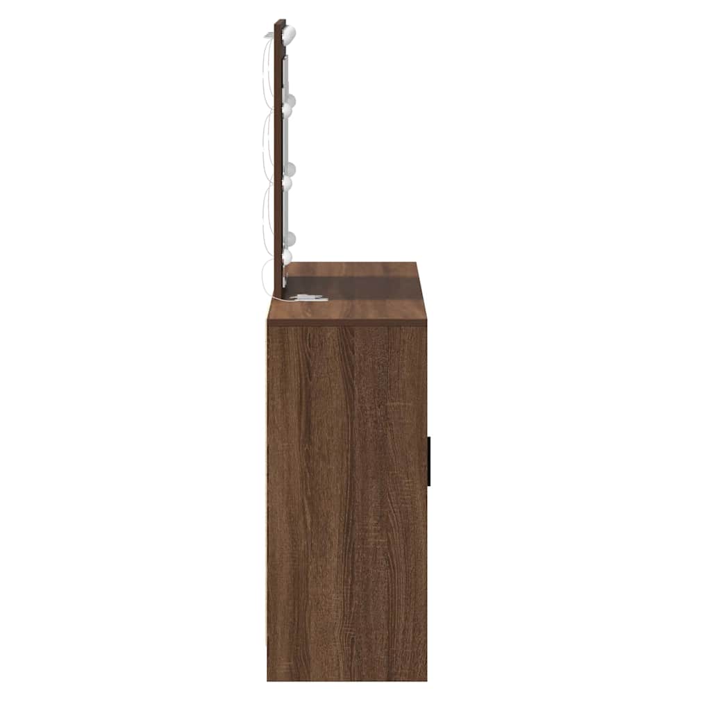 Masă de Machiaj cu ușă Maro 102 x 33 x 135 cm Lemn compozit GartenMobel Dekor