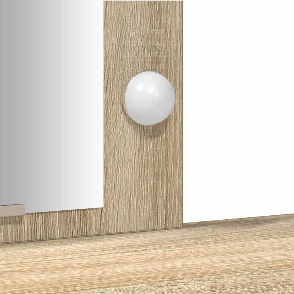 Masă de Machiaj cu ușă Maro 102 x 33 x 135 cm Lemn compozit GartenMobel Dekor