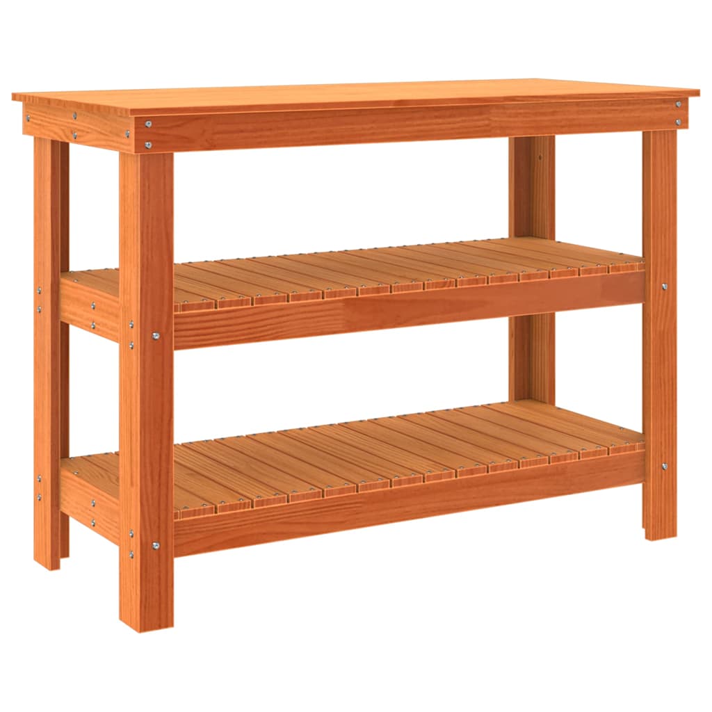 Banc de lucru Maro ceruit 110,5 x 50 x 80 cm Lemn masiv de pin GartenMobel Dekor