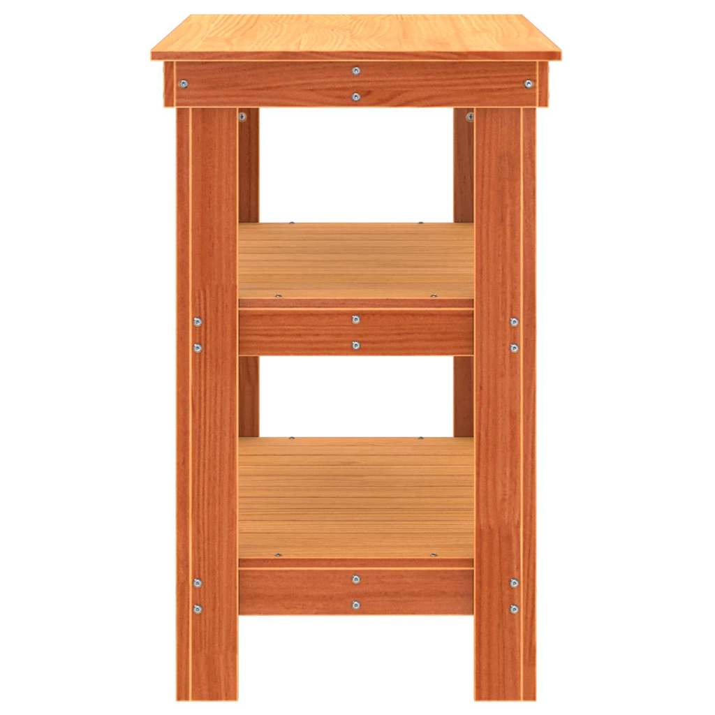 Banc de lucru Maroniu cerat 78,5 x 50 x 80 cm Lemn de pin masiv GartenMobel Dekor