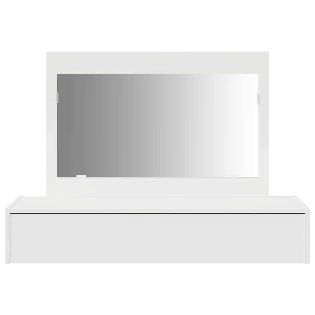Masă de Machiaj cu sertar Alb 100 x 40 x 70 cm Lemn compozit GartenMobel Dekor