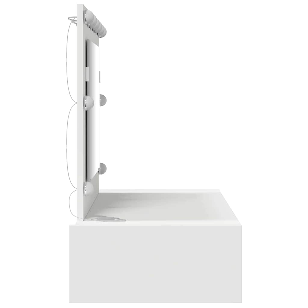 Masă de Machiaj cu sertar Alb 100 x 40 x 70 cm Lemn compozit GartenMobel Dekor