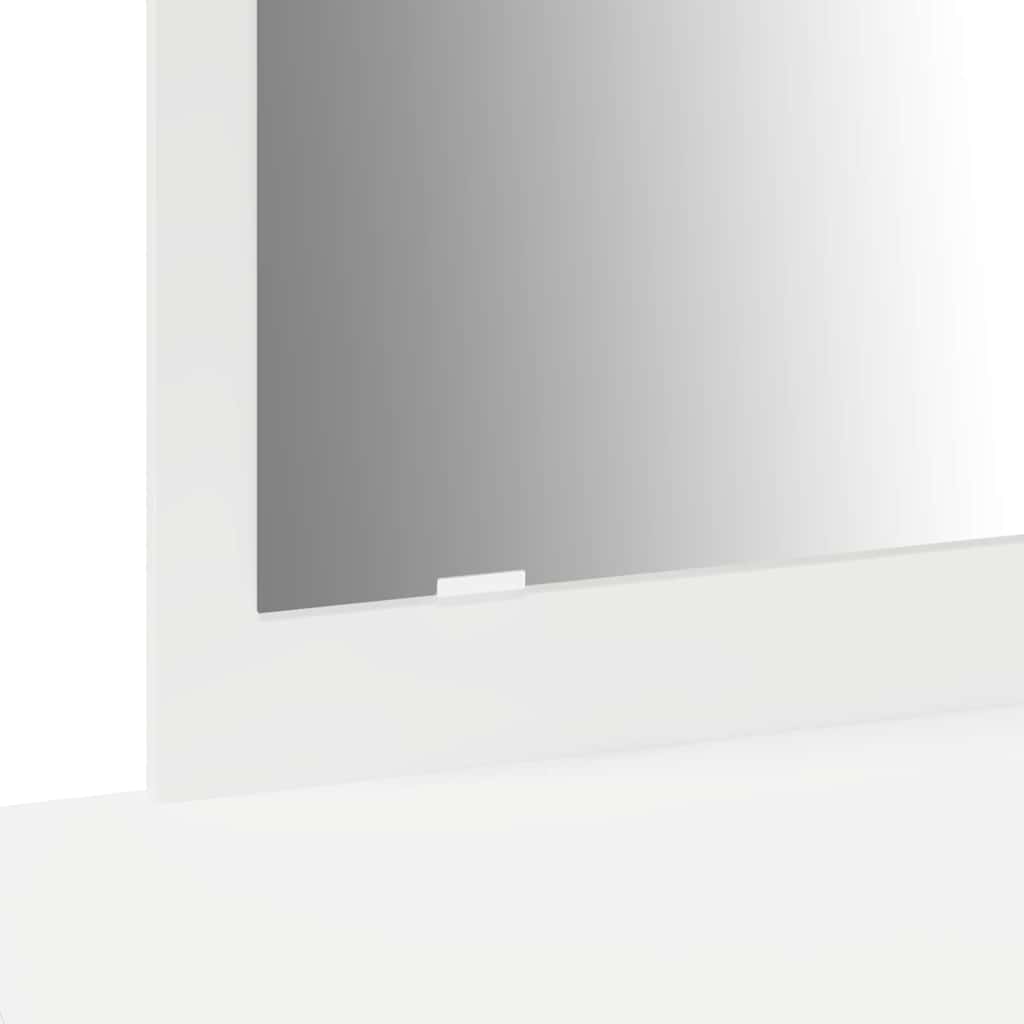 Masă de Machiaj cu sertar Alb 100 x 40 x 70 cm Lemn compozit GartenMobel Dekor