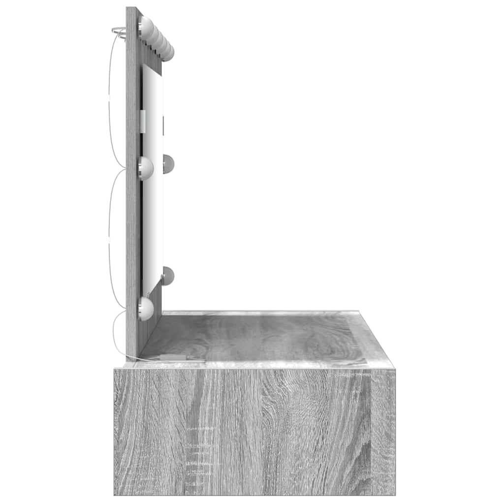 Masă de Machiaj cu sertar Gri 100 x 40 x 70 cm Lemn compozit GartenMobel Dekor