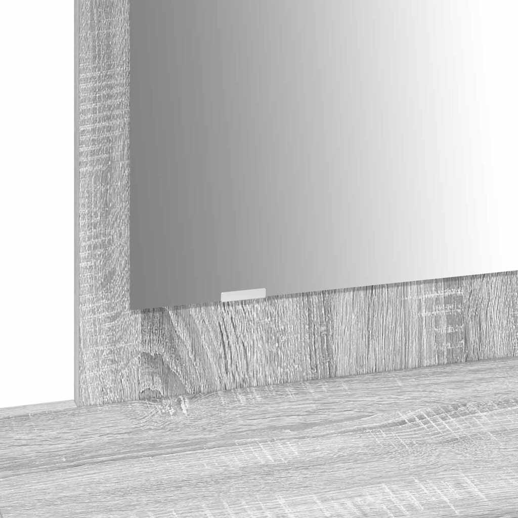 Masă de Machiaj cu sertar Gri 100 x 40 x 70 cm Lemn compozit GartenMobel Dekor