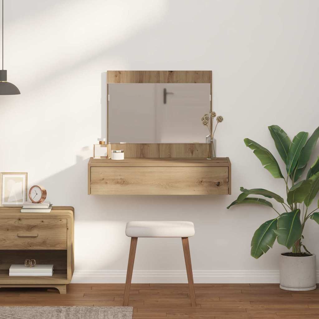 Masă de Machiaj cu sertar Maro 83 x 40 x 70 cm Lemn compozit GartenMobel Dekor