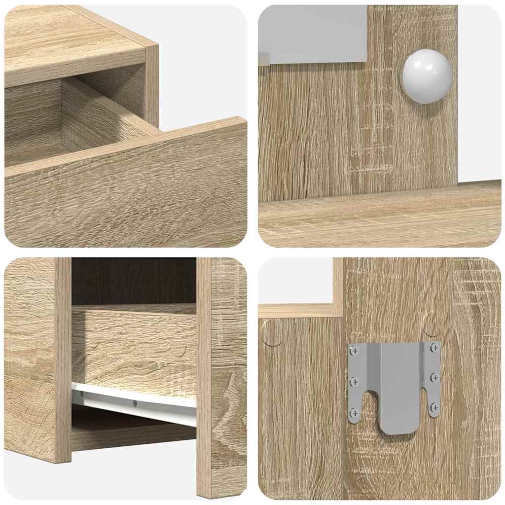 Masă de Machiaj cu sertar Maro 83 x 40 x 70 cm Lemn compozit GartenMobel Dekor