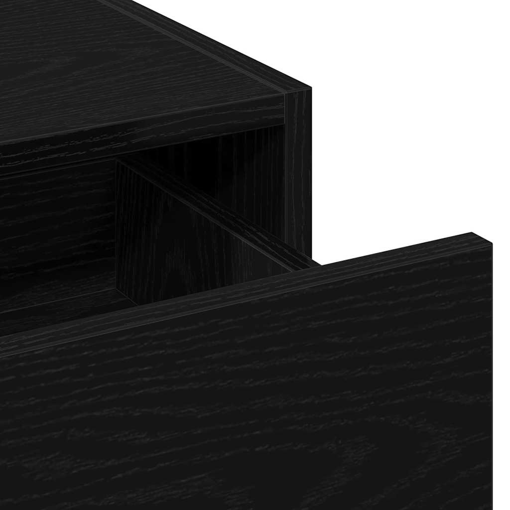 Masă de Machiaj cu sertar Negru 100 x 40 x 70 cm Lemn compozit GartenMobel Dekor