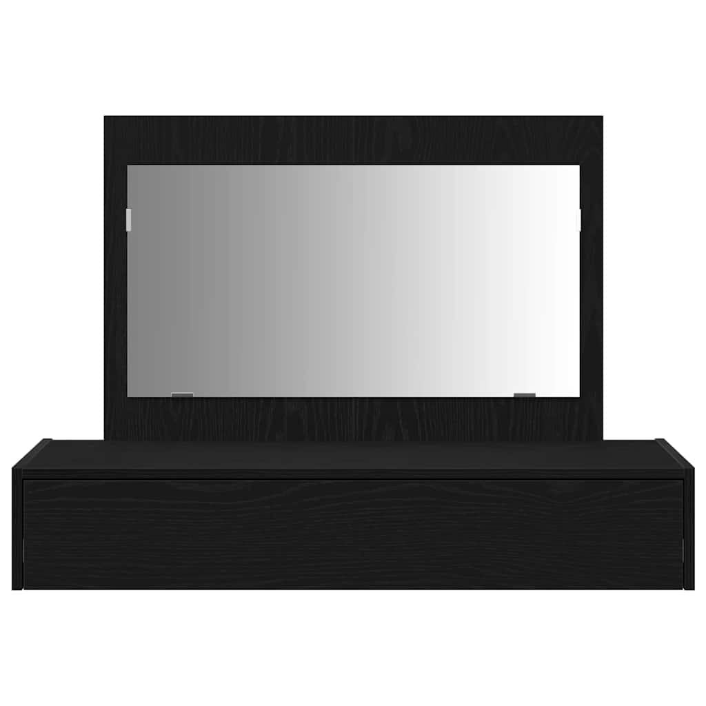 Masă de Machiaj cu sertar Negru 100 x 40 x 70 cm Lemn compozit GartenMobel Dekor