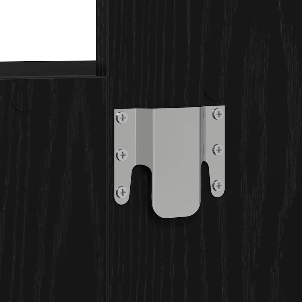 Masă de Machiaj cu sertar Negru 60 x 40 x 70 cm Lemn compozit GartenMobel Dekor