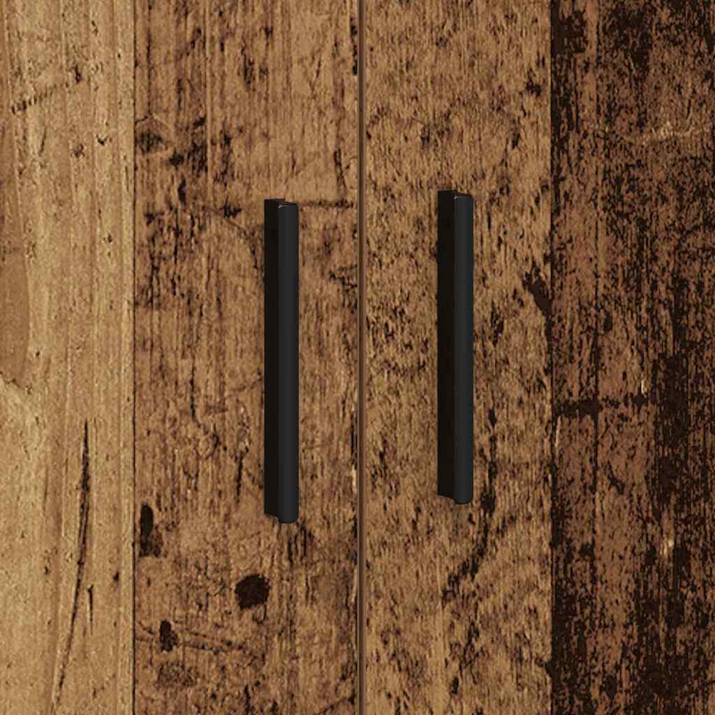 Dulap de depozitare 2 pcs Lemn vechi 103 x 41 x 40 cm GartenMobel Dekor