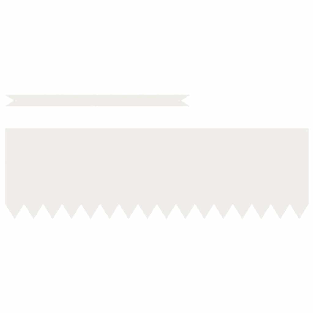 Margine pentru gazon 10 pcs Alb 100 x 0.05 x 20 cm GartenMobel Dekor