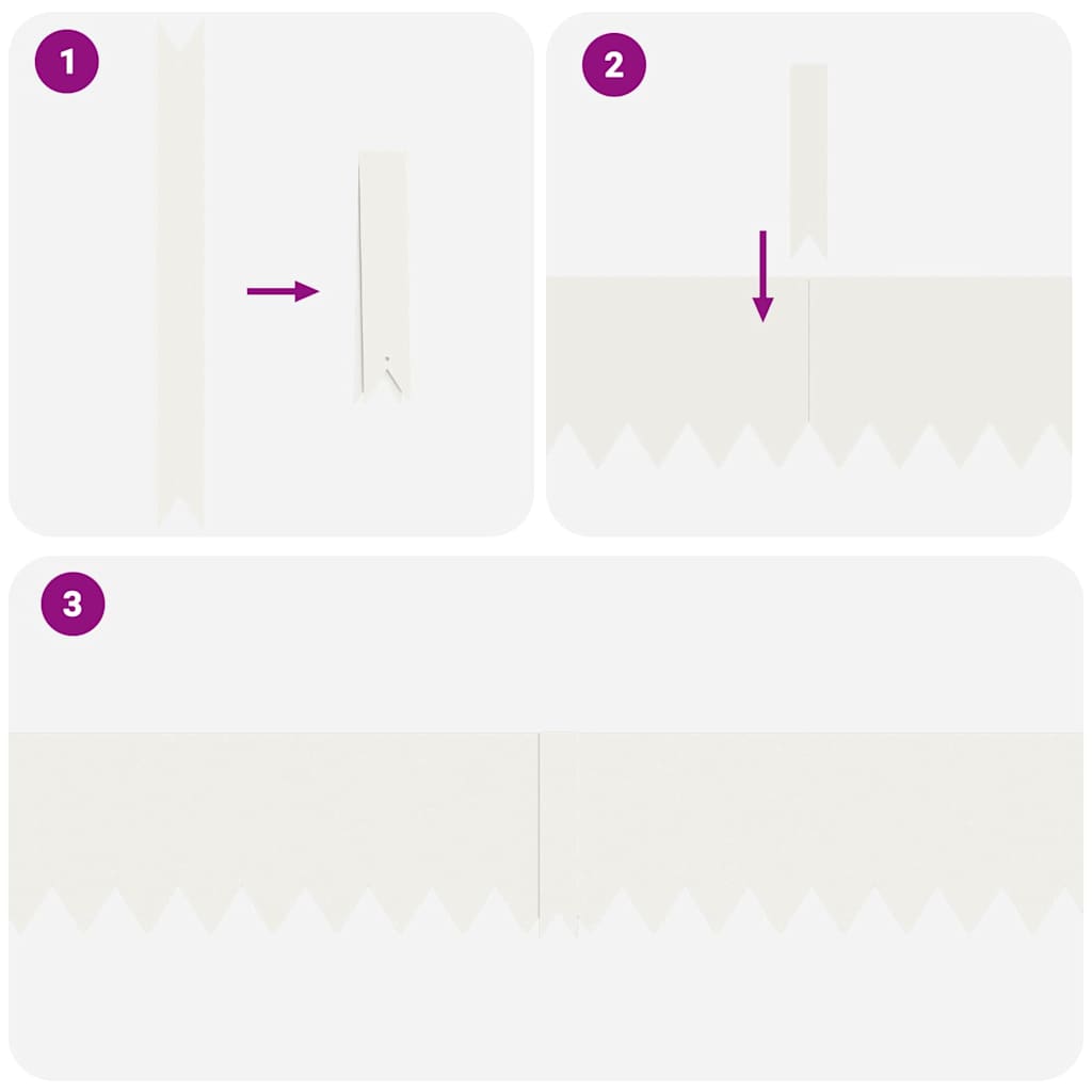 Margine pentru gazon 10 pcs Alb 100 x 0.05 x 20 cm GartenMobel Dekor