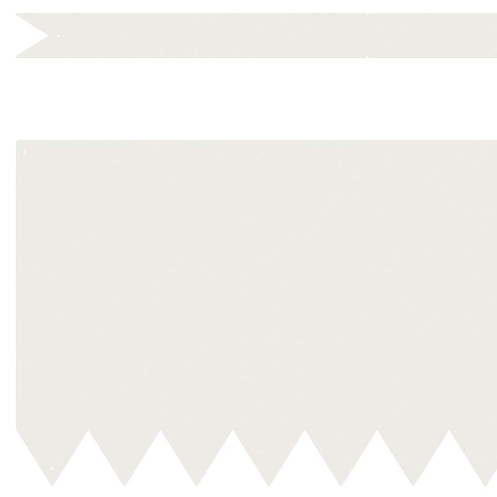 Margine pentru gazon 10 pcs Alb 100 x 0.05 x 20 cm GartenMobel Dekor