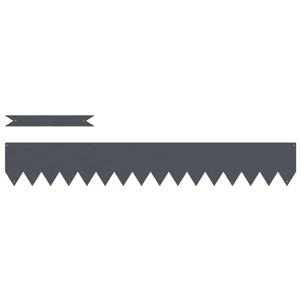 Margine pentru gazon 10 pcs Antracit 100 x 0.05 x 20 cm GartenMobel Dekor