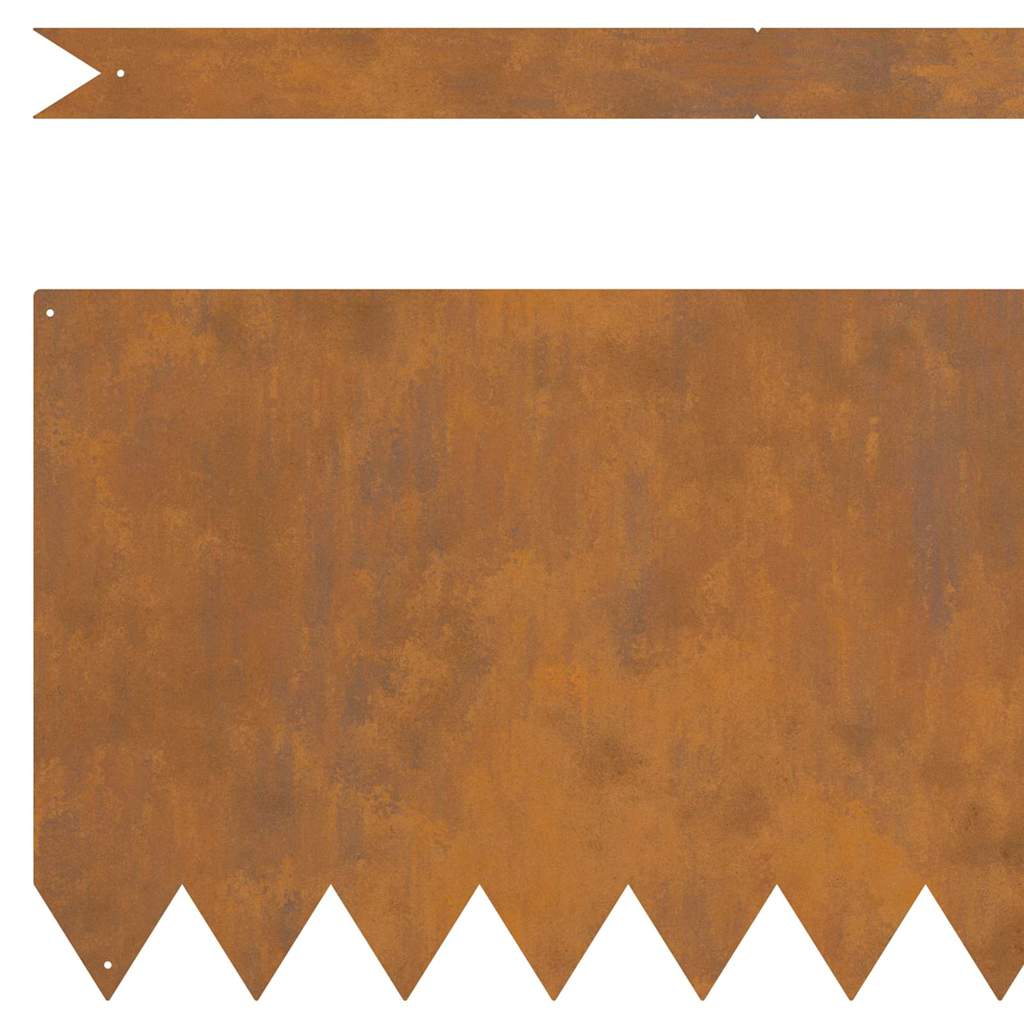 Margine pentru gazon 10 pcs Maro 100 x 0.05 x 20 cm GartenMobel Dekor