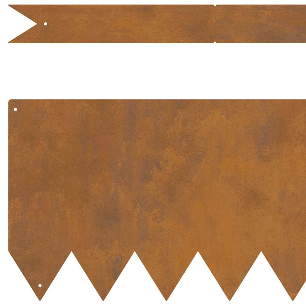 Margine pentru gazon 10 pcs Maro 100 x 0.05 x 20 cm GartenMobel Dekor