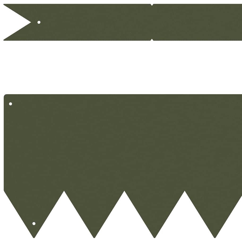 Margine pentru gazon 20 pcs Verde măsliniu 100 x 0.05 x 20 cm GartenMobel Dekor