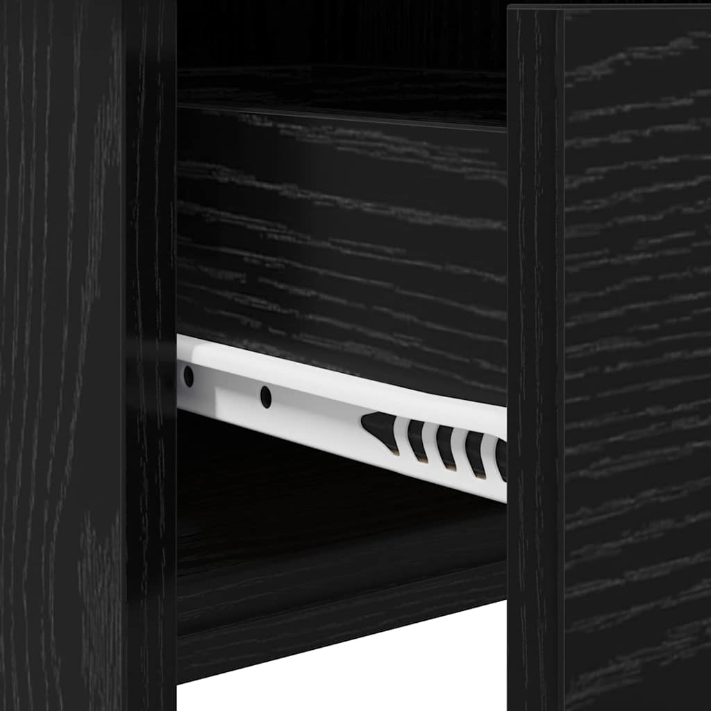 Masă de Machiaj Stejar negru 100 x 45 x 76 cm Lemn compozit GartenMobel Dekor