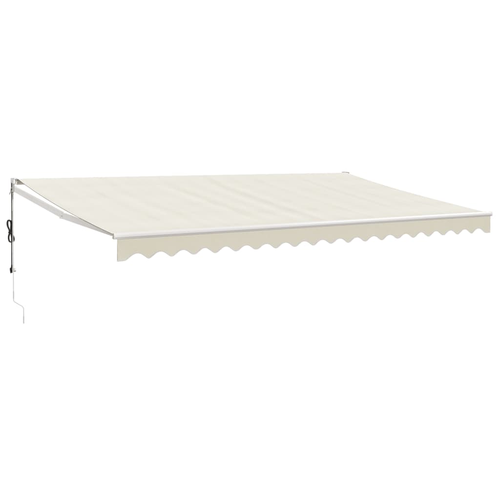 Copertină retractabilă automată, crem, 5x3 m GartenMobel Dekor