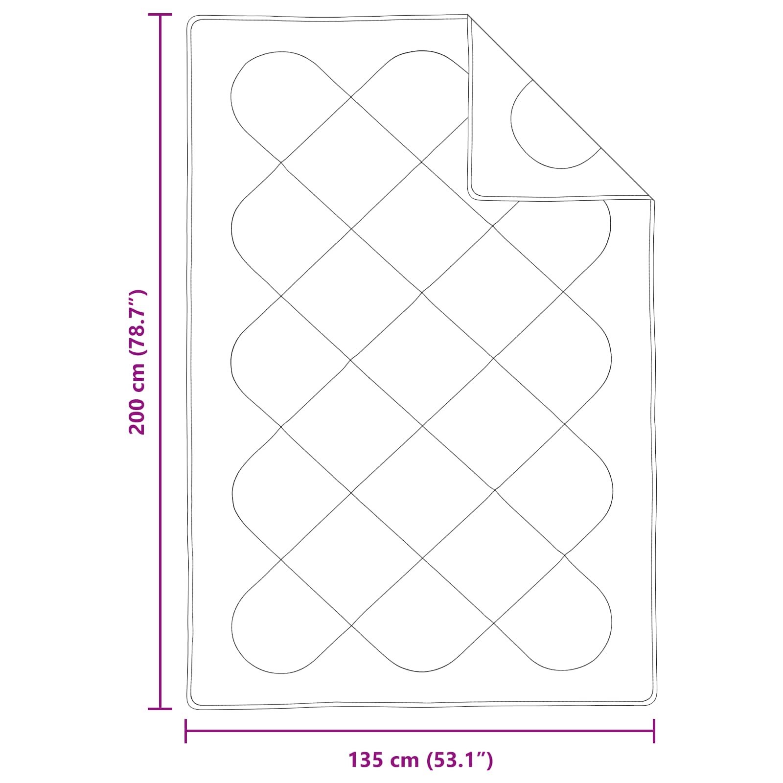 Pilotă de vară cu pernă 2 pcs Alb Microfibră GartenMobel Dekor